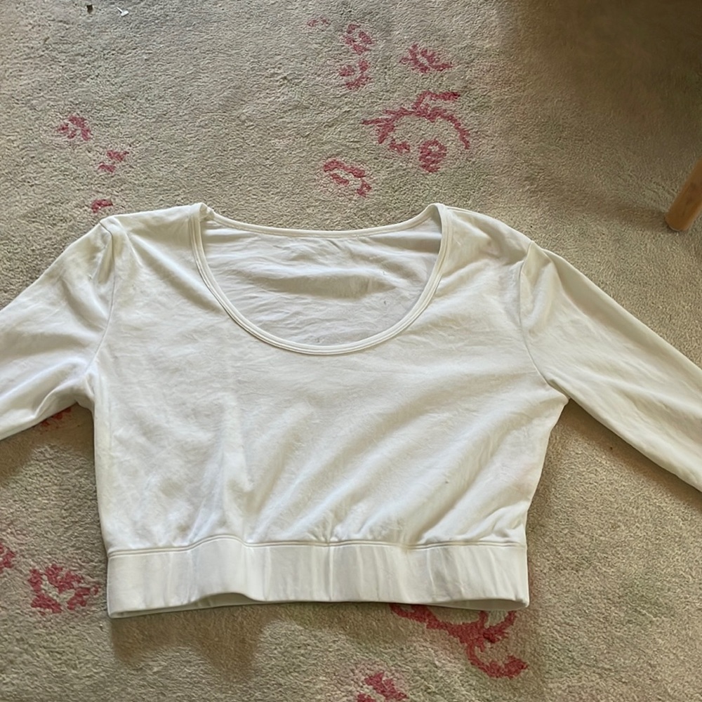 White Cheerleading body liner size XL